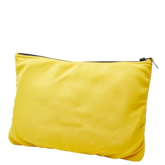Hermes Hermès Truth Flat Neoban GM Pouch Clutch Bag in Yellow Polyamide and E... - Picture 2 of 8